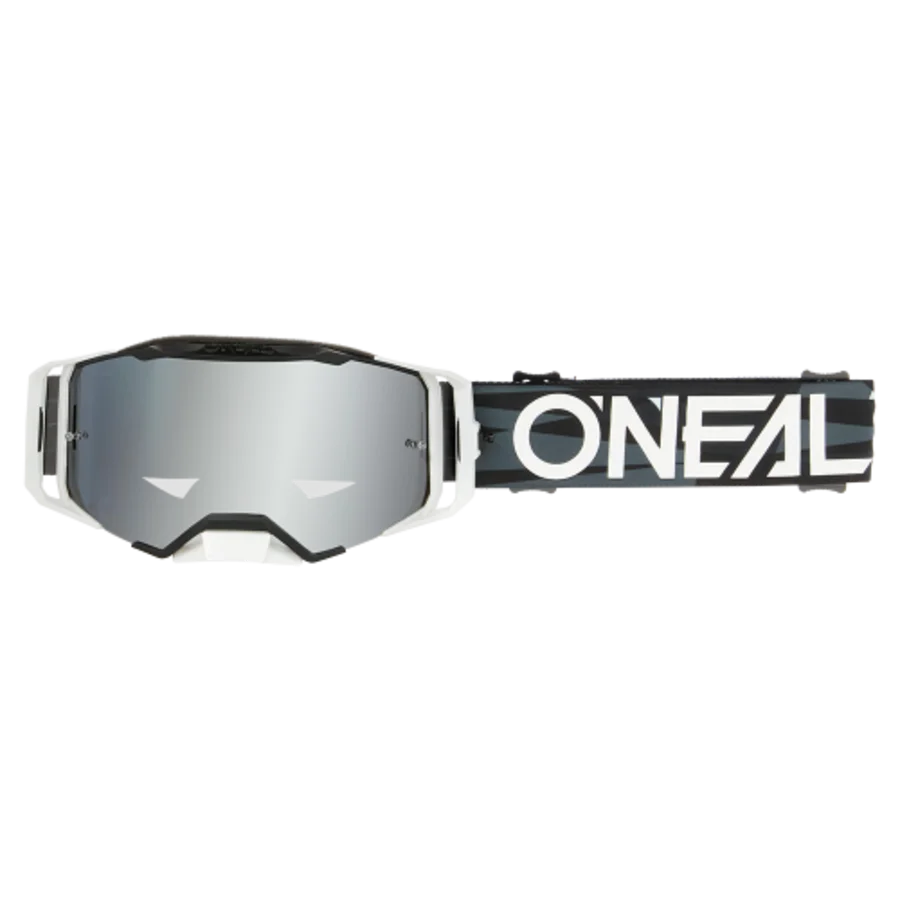 O'NEAL B-33 ICTUS BLACK/WHITE - SILVER MIRROR
