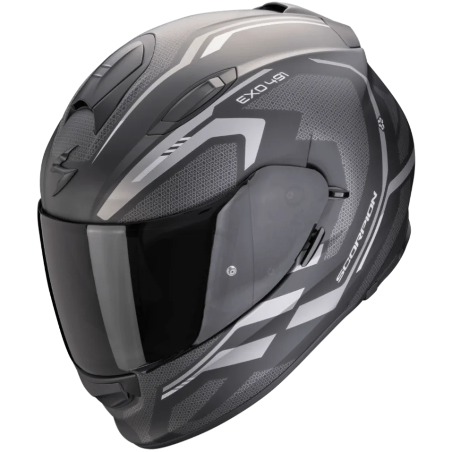 SCORPION EXO-491 KRIPTA MATT BLACK-SILVER