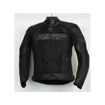 RST TRACTECH EVO 4 MESH LEATHER JACKET BLACK