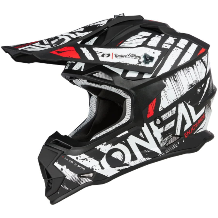 O'NEAL 2SRS GLITCH BLACK/WHITE