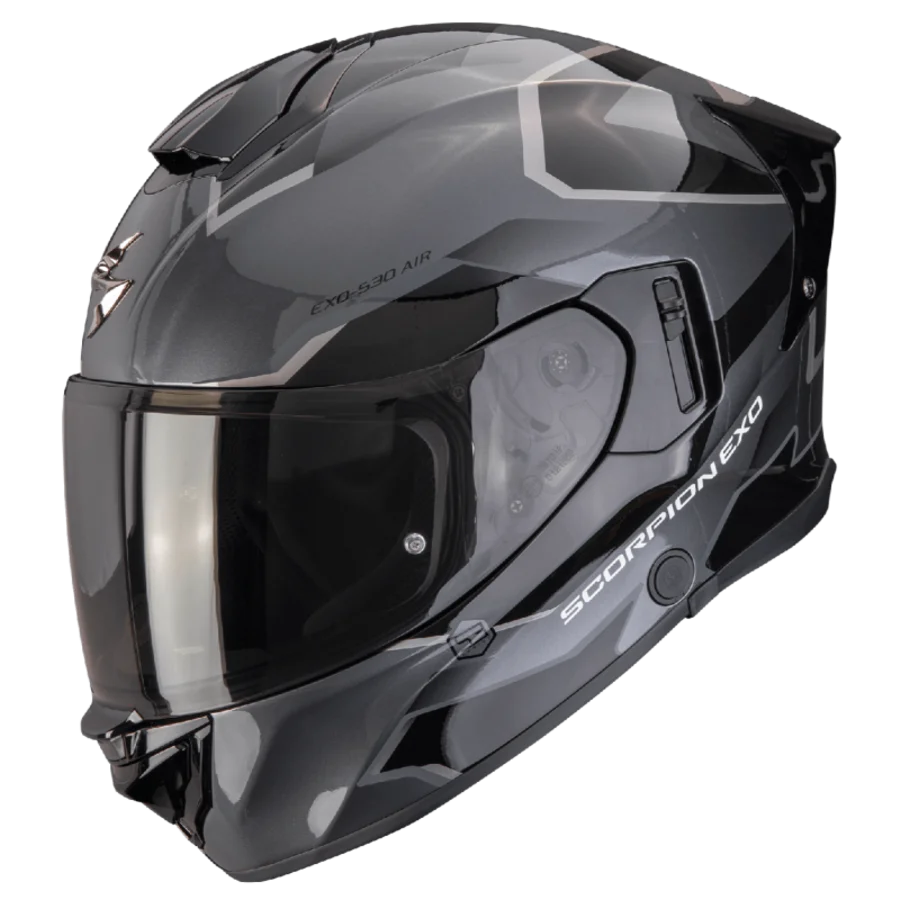 SCORPION EXO-530 AIR CLIP SILVER BLACK