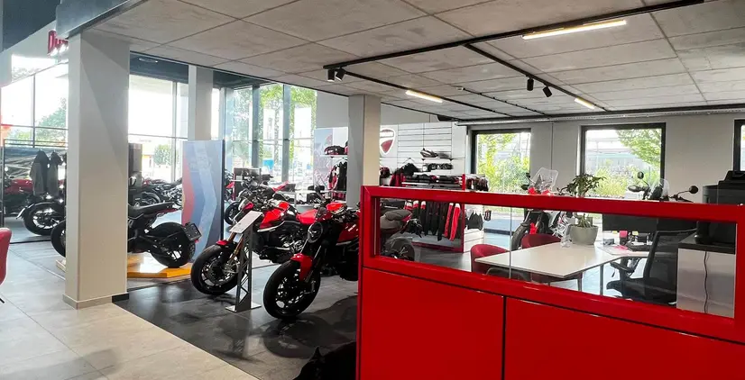 Ducati im Showroom in Krems
