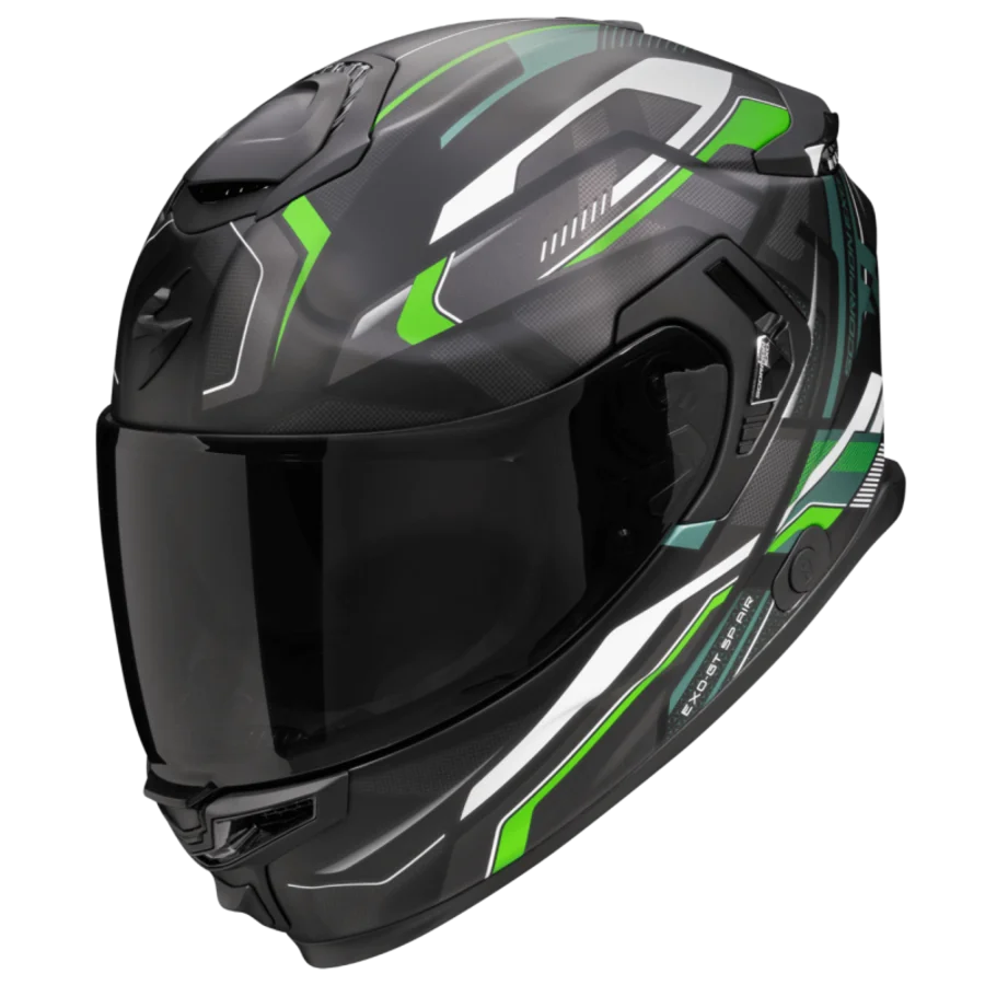 SCORPION EXO-GT SP AIR AUGUSTA MATT BLACK-GREY-GREEN