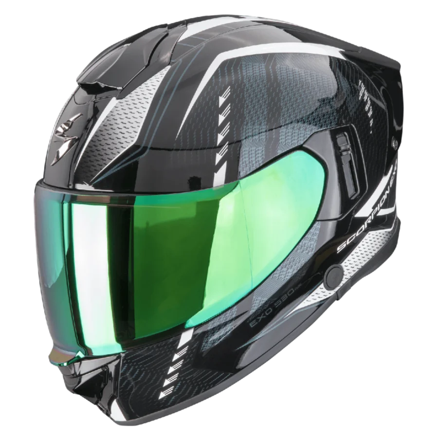 SCORPION EXO-530 AIR THERAS BLACK-CHAMELEON-WHITE