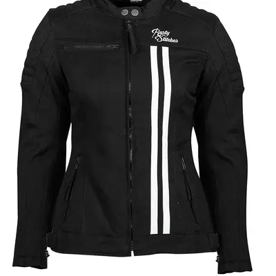 RUSTY STITCHES LADY JACKET LAUREN V2 BLACK/WHITE Gr. 36