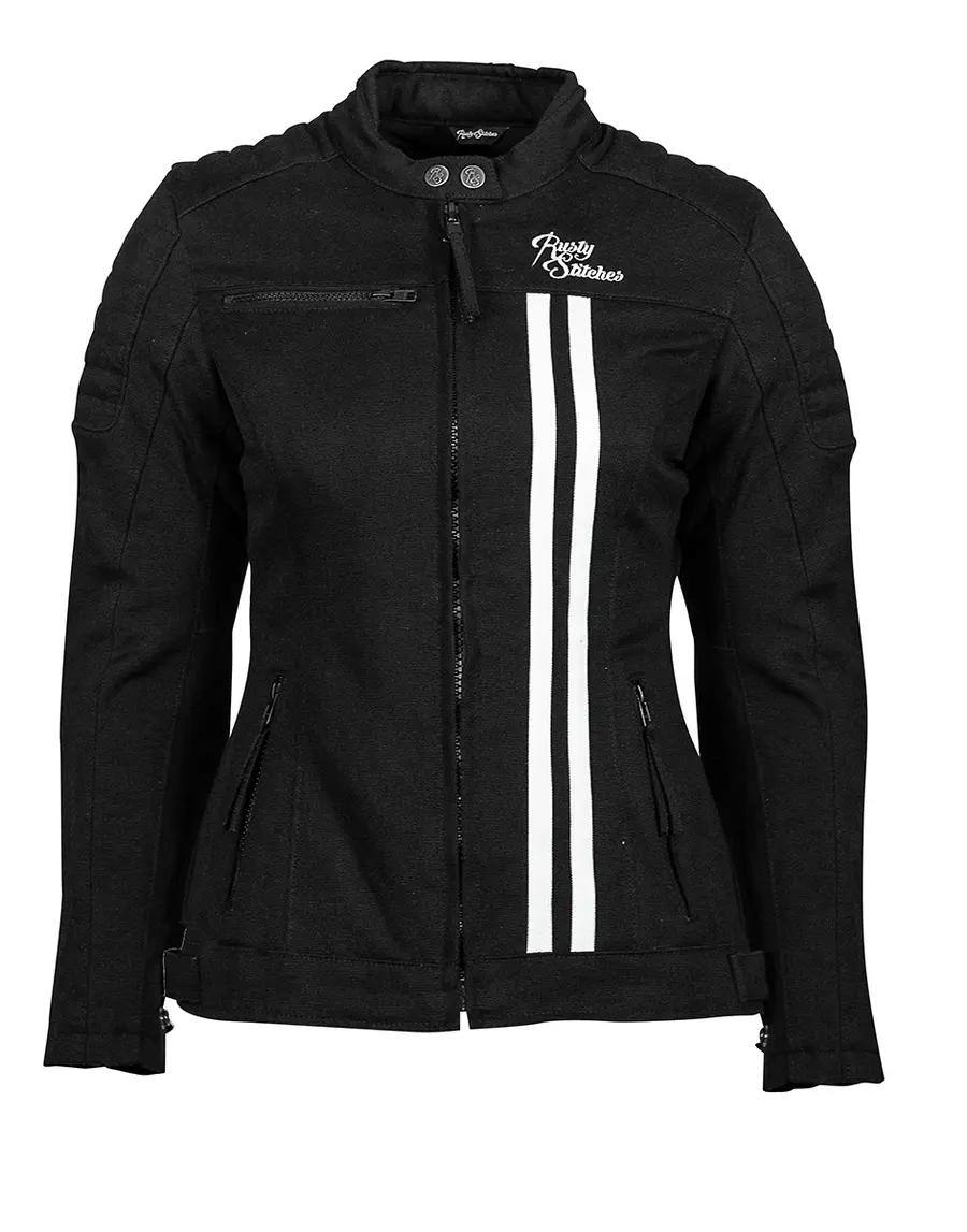 RUSTY STITCHES LADY JACKET LAUREN V2 BLACK/WHITE Gr. 36