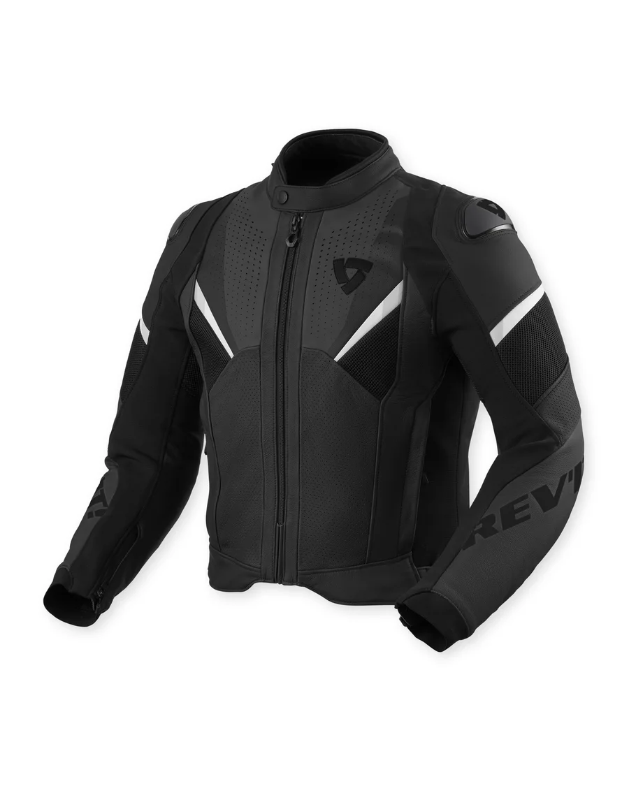 REV'IT! LEATHER JACKET AUTOMATE BLACK